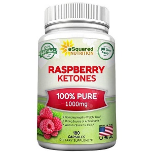 bottle of aSquared Nutrition Pure Raspberry Ketones
