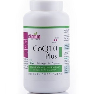 bottle of Zenith Nutrition CoQ10 Plus