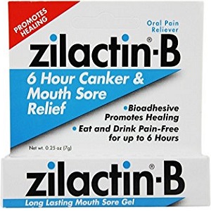 box of Zilactin-B Long Lasting Mouth Sore Gel