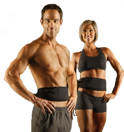man and woman using contour abs