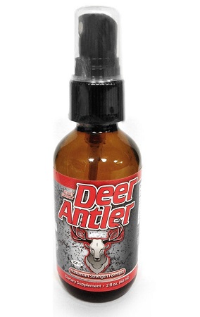 two bottles of deer antler spray