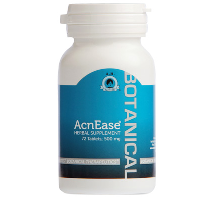 bottle of acnease for acne treatment