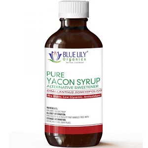 bottle of Blue Lily Organics Pure Yacon Syrup