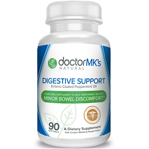 bottle of Doctor MK’s IBS Relief Supplement