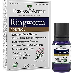 bottle of Forces of Nature Ringworm Control