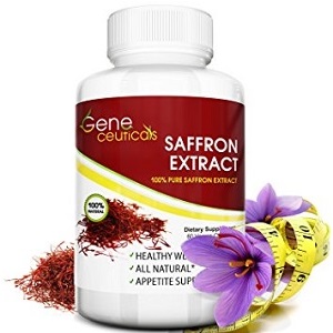 bottle of Geneceuticals Saffron Extract
