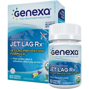 bottle of Genexa Health Jet Lag Rx