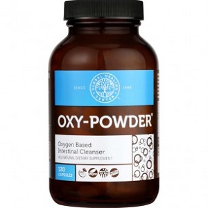 bottle of Global Healing Center Oxy-Powder