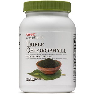 bottle of GNC Triple Chlorophyll