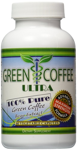 bottle of Green Coffee Ultra supplements