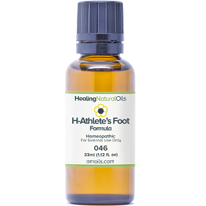 bottle of Healing Natural Oils H-Athlete's Foot Formula