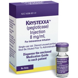 bottle of Krystexxa
