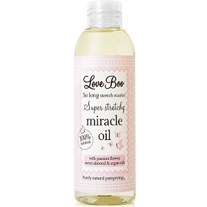 bottle of Love Boo Super Stretchy Miracle Oil