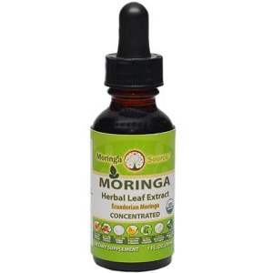 bottle of Moringa Source Herbal Leaf Extract
