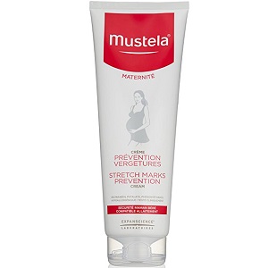 bottle of Mustela Stretch Mark Prevention Cream