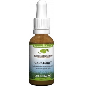 bottle of Native Remedies Gout-Gone