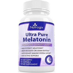 bottle of Natrogix Ultra Pure Melatonin