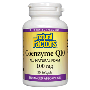 bottle of Natural Factors Coenzyme Q10