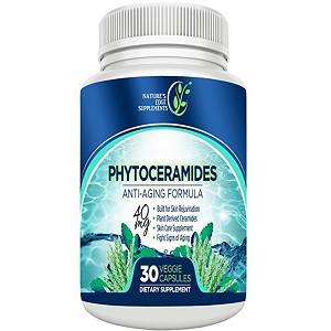 bottle of Nature's Edge Supplements Phytoceramides Anti-Aging Formula