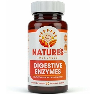 bottle of Nature's Wellness Digestive Enzymes