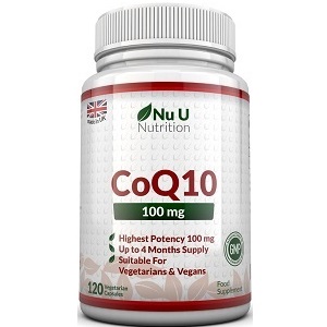 bottle of Nu U Nutrition CoQ10