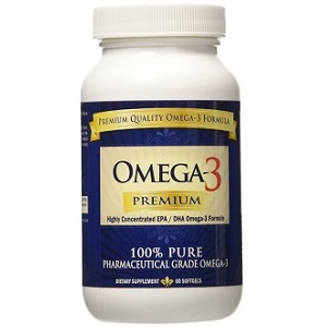 bottle of omega-3 premium