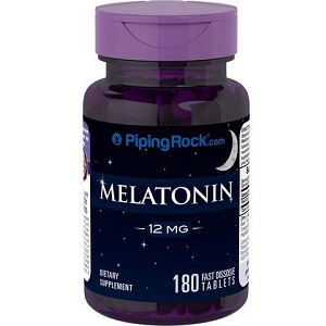 bottle of Piping Rock Melatonin