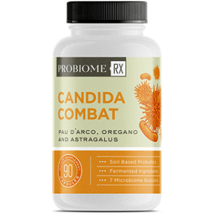 bottle of Probiome RX Candida Combat