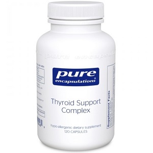 bottle of Pure Encapsulations Thyroid Support Complex
