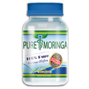 bottle of pure moringa