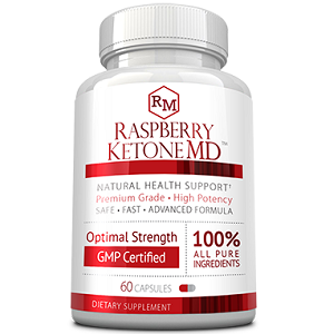 bottle of Raspberry Ketone MD