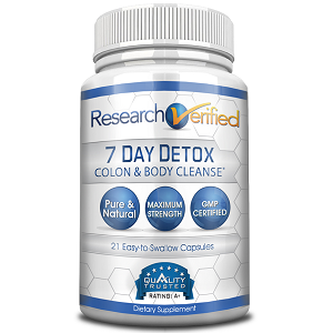 bottle of Research Verified 7 Day Detox
