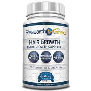 bottle of Research Verified Hair Growth