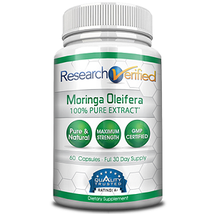 bottle of research verified moringa