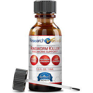 bottle of research verified ringworm killer