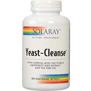 bottle of Solaray Yeast Cleanse