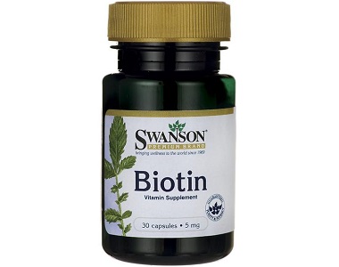 bottle of Swanson Premium Biotin