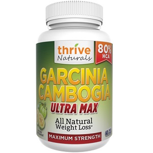 bottle of Thrive Naturals' Garcinia Cambogia Ultra Max