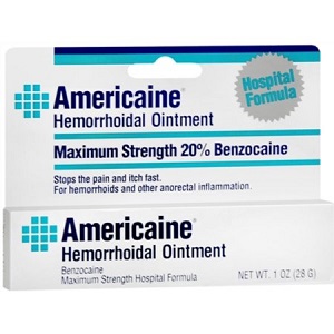 box of Americaine Hemorrhoidal Ointment