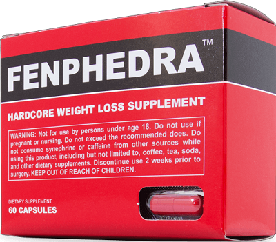 box of fenphedra weight loss supplement