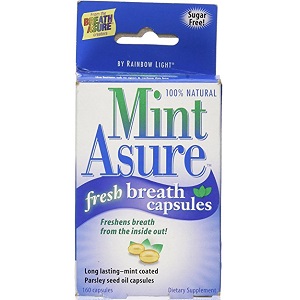 box of MintAsure Fresh Breath Capsules