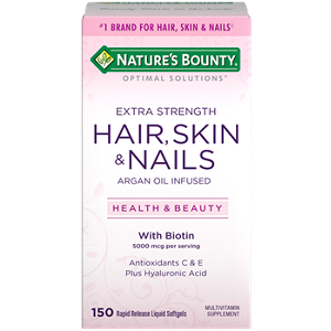 box of Nature’s Bounty Optimal Solutions Extra Strength Hair, Skin & Nails