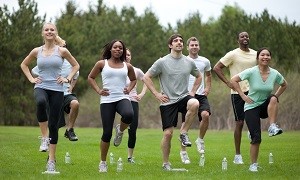 group of people working outdoors