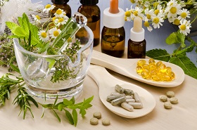 photo of different herbs and supplements