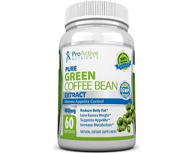 Pro Active Nutrients Pure Green Coffee Bean Extract for Weight Loss